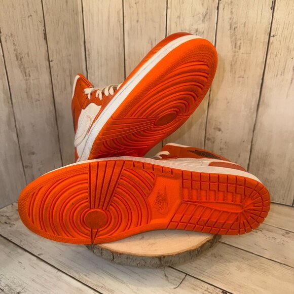 Nike Men's Air Jordan 1 SE Mid Electro Orange White Retro Size 14 (DM3531-800) - Picture 8 of 9